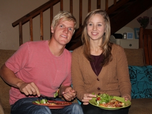 Weerzien met Johan en Abigail